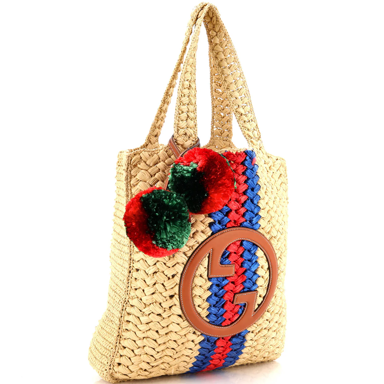 Blondie NM Open Tote Raffia Small - Deep Luxury