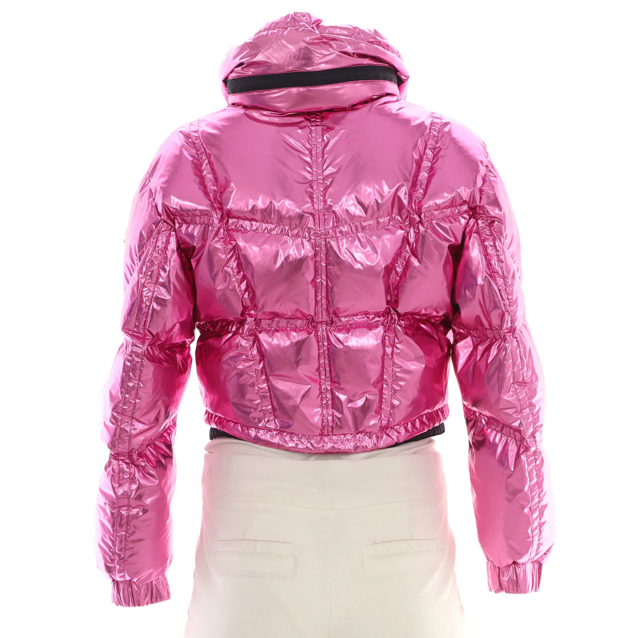 Women's Grenoble Valsorey Cropped Puffer Jacket Quilted Polyamide with Down - Deep Luxury