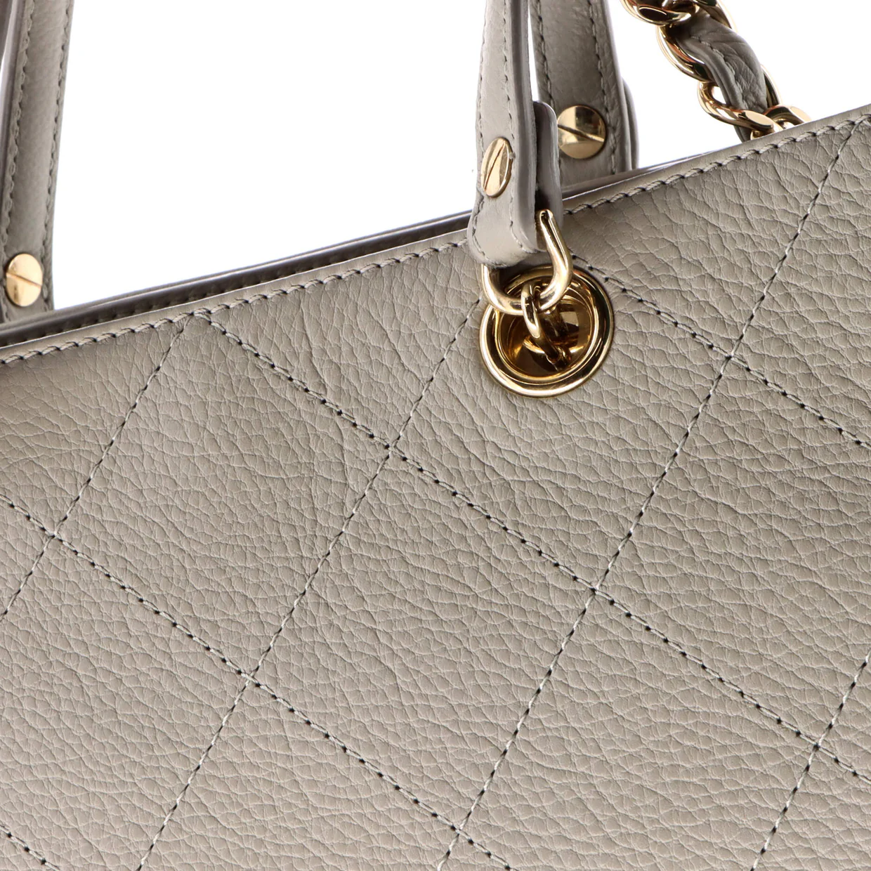 Neo Soft Shopping Tote Stitched Bullskin Small - Deep Luxury