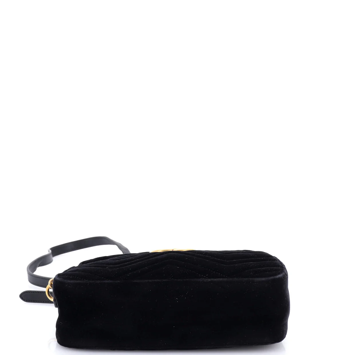 GG Marmont Shoulder Bag Matelasse Velvet Small - Deep Luxury