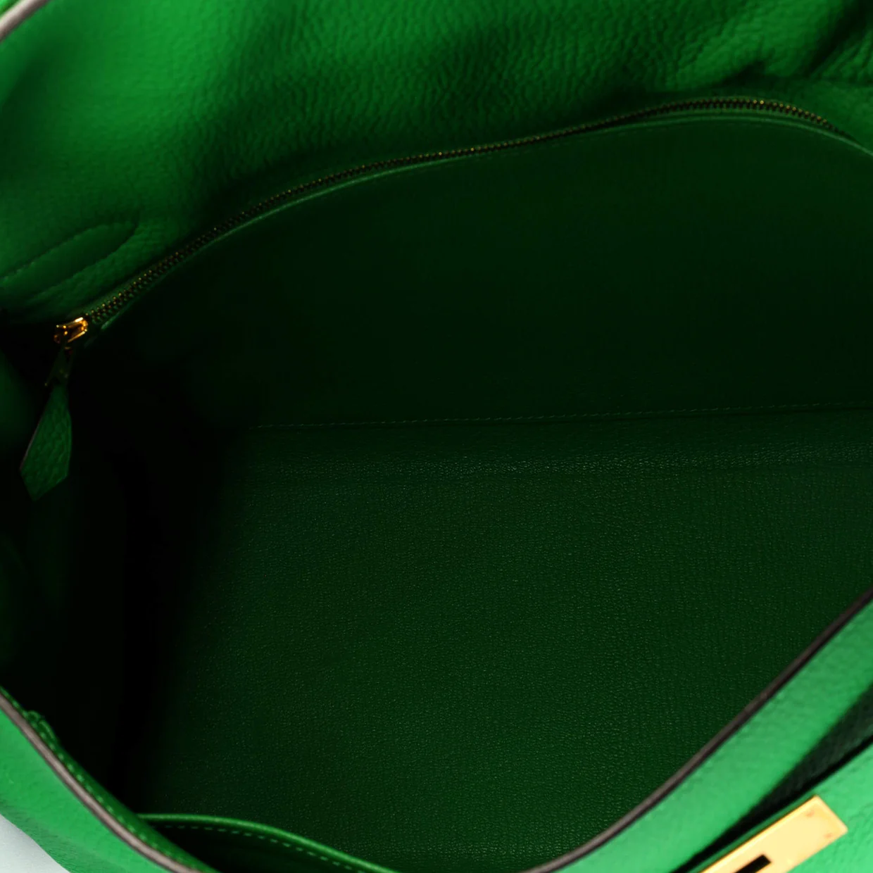 Kelly Handbag Bamboo Togo with Gold Hardware 32 - Deep Luxury