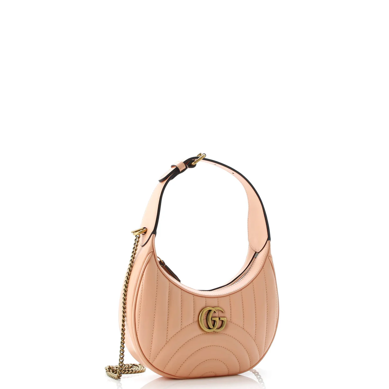 GG Marmont Half Moon Hobo Matelasse Leather Mini - Deep Luxury