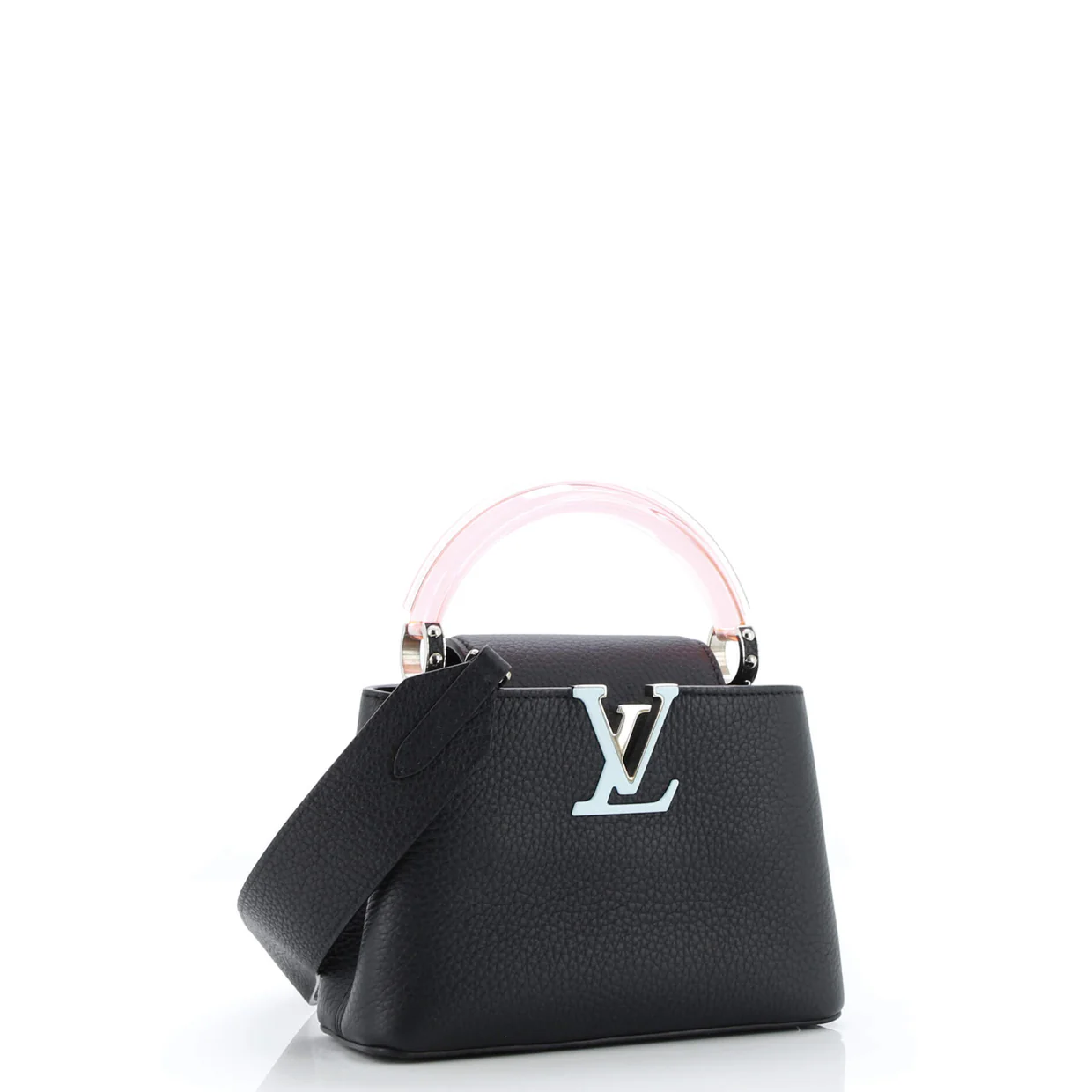 Capucines Bag Leather with Plexiglass Mini - Deep Luxury