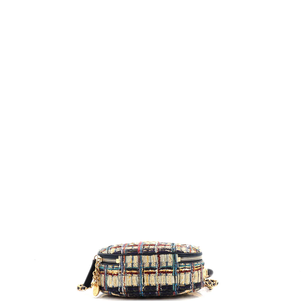 Paris-New York Oval Camera Case Quilted Tweed Small - Deep Luxury