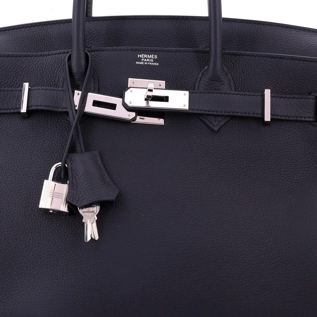 Birkin Handbag Grey Togo with Palladium Hardware 30 - Deep Luxury