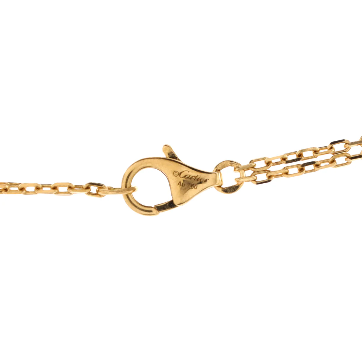 2 Diamonds Love Pendant Necklace 18K Yellow Gold and Diamonds - Deep Luxury