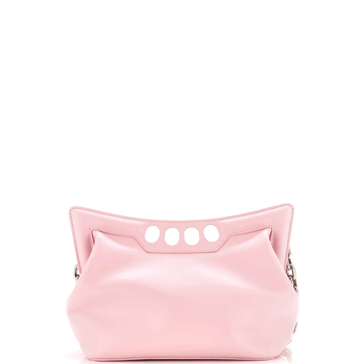 The Peak Chain Shoulder Bag Leather Mini - Deep Luxury
