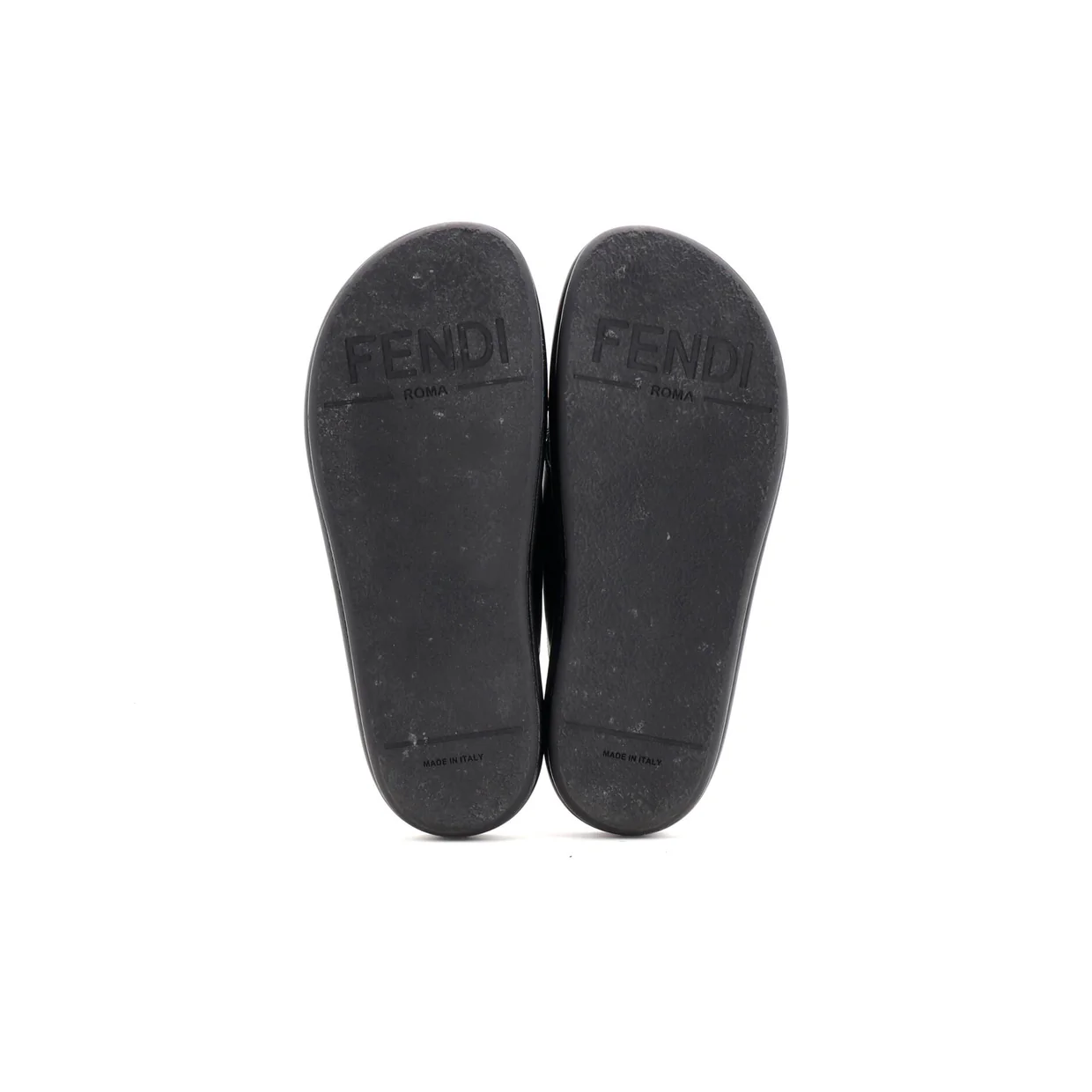 Women's Fendigraphy Slide Sandals Leather - Deep Luxury