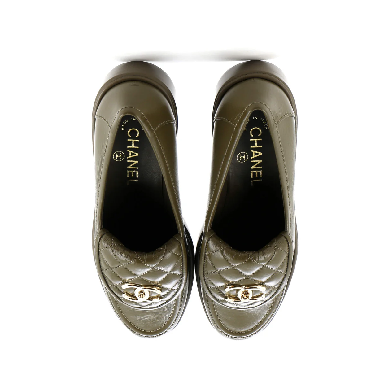 Women's CC Loafers Quilted Leather - Deep Luxury