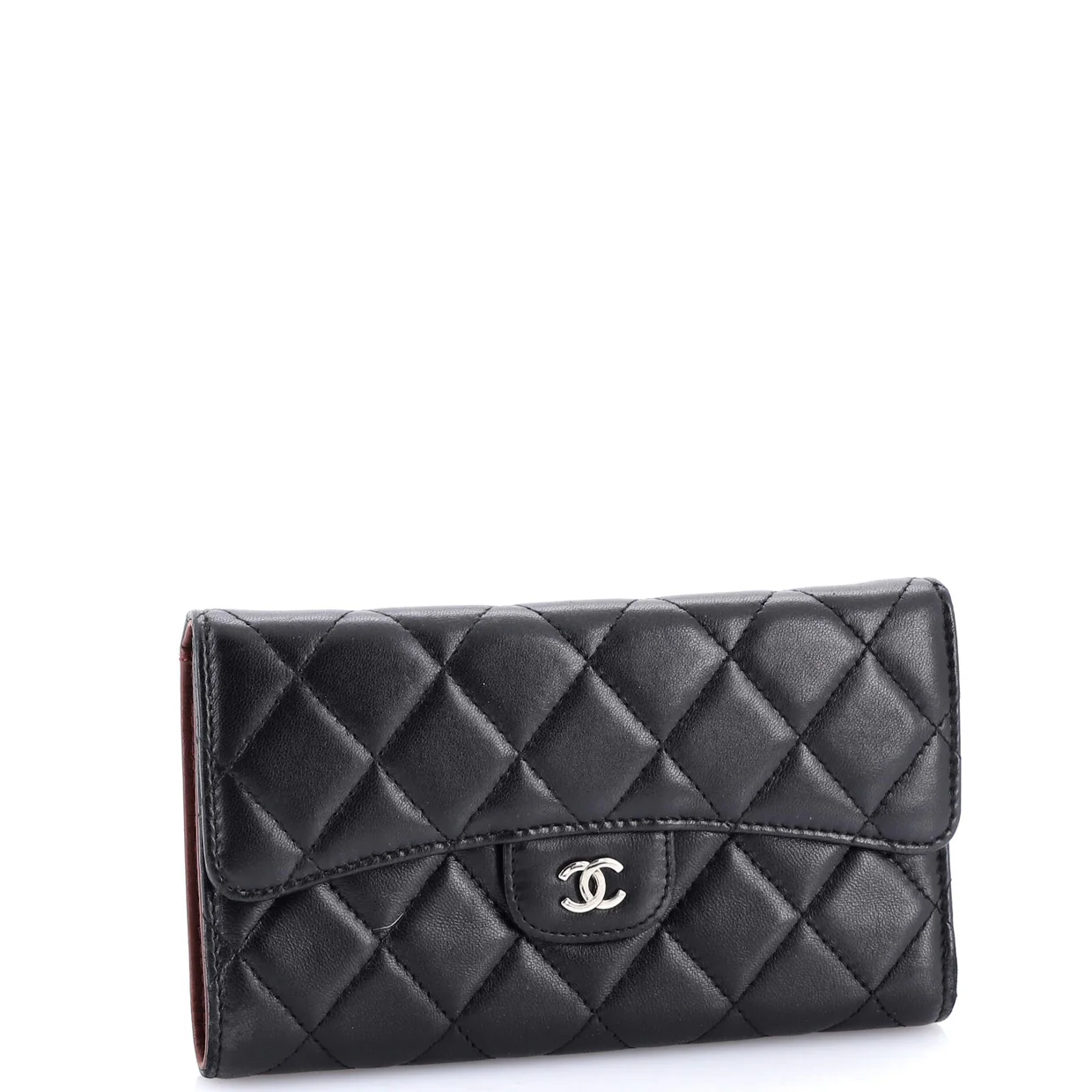 L-Flap Wallet Quilted Lambskin Long - Deep Luxury