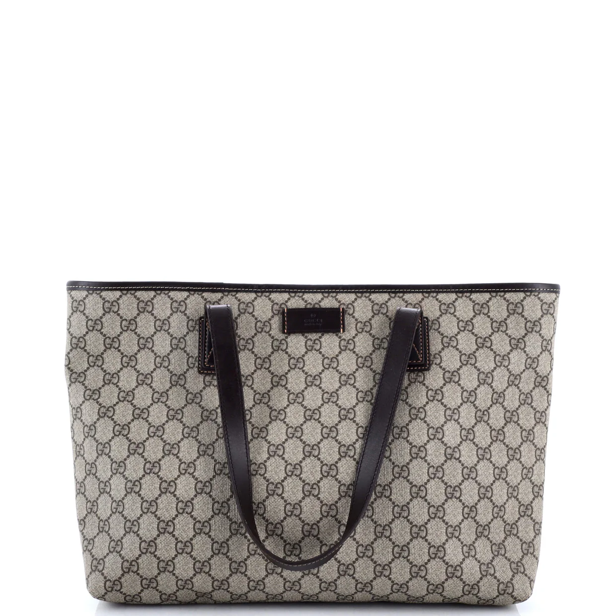 Plus Tote GG Coated Canvas with Leather Medium - Deep Luxury