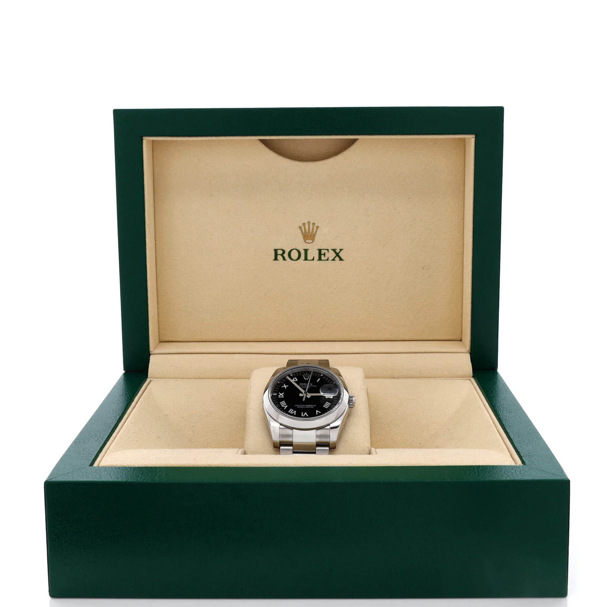 Oyster Perpetual Date Automatic Watch Stainless Steel 34 - Deep Luxury