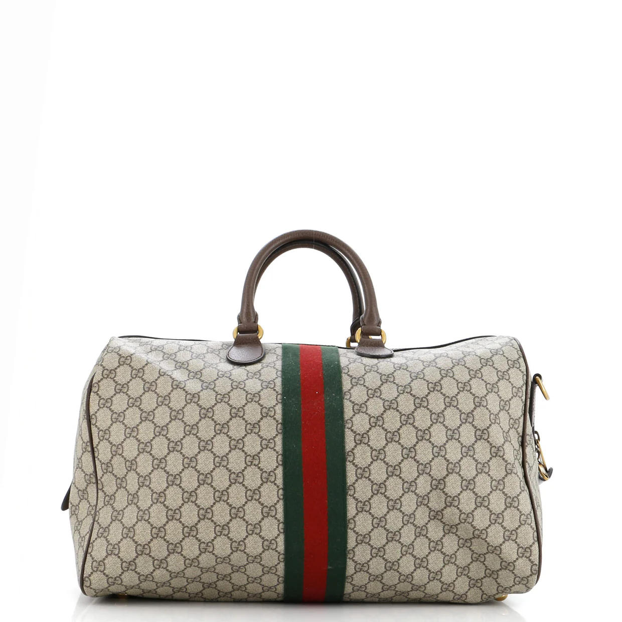Ophidia Carry On Duffle Bag GG Coated Canvas Medium - Deep Luxury