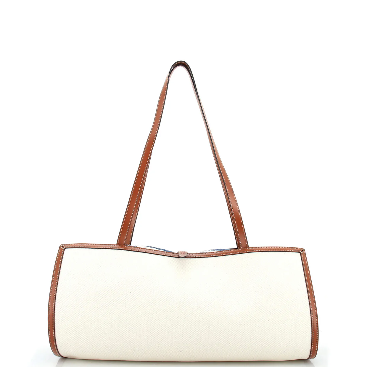 St. Tropez Towel Carrier Tote Bag Canvas with Leather - Deep Luxury