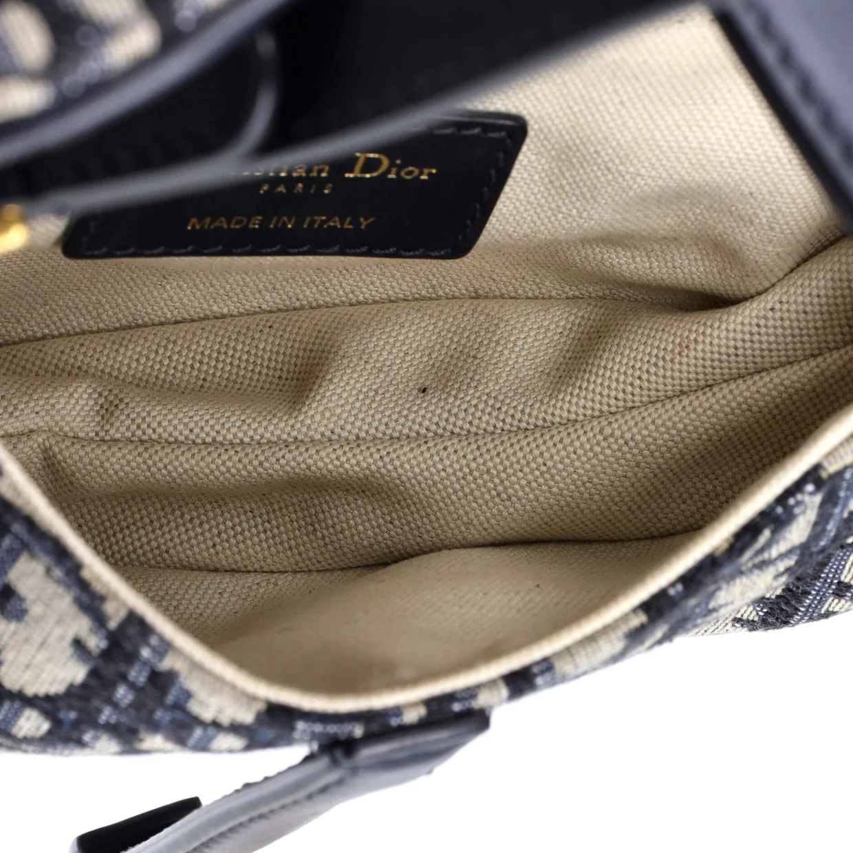 Saddle Handbag Oblique Canvas Mini - Deep Luxury
