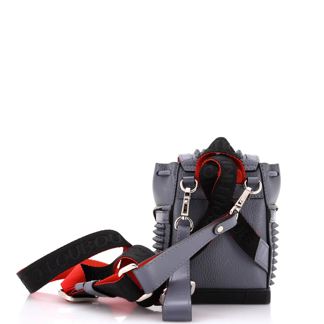 Explorafunk Keyring Crossbody Bag Spiked Leather - Deep Luxury