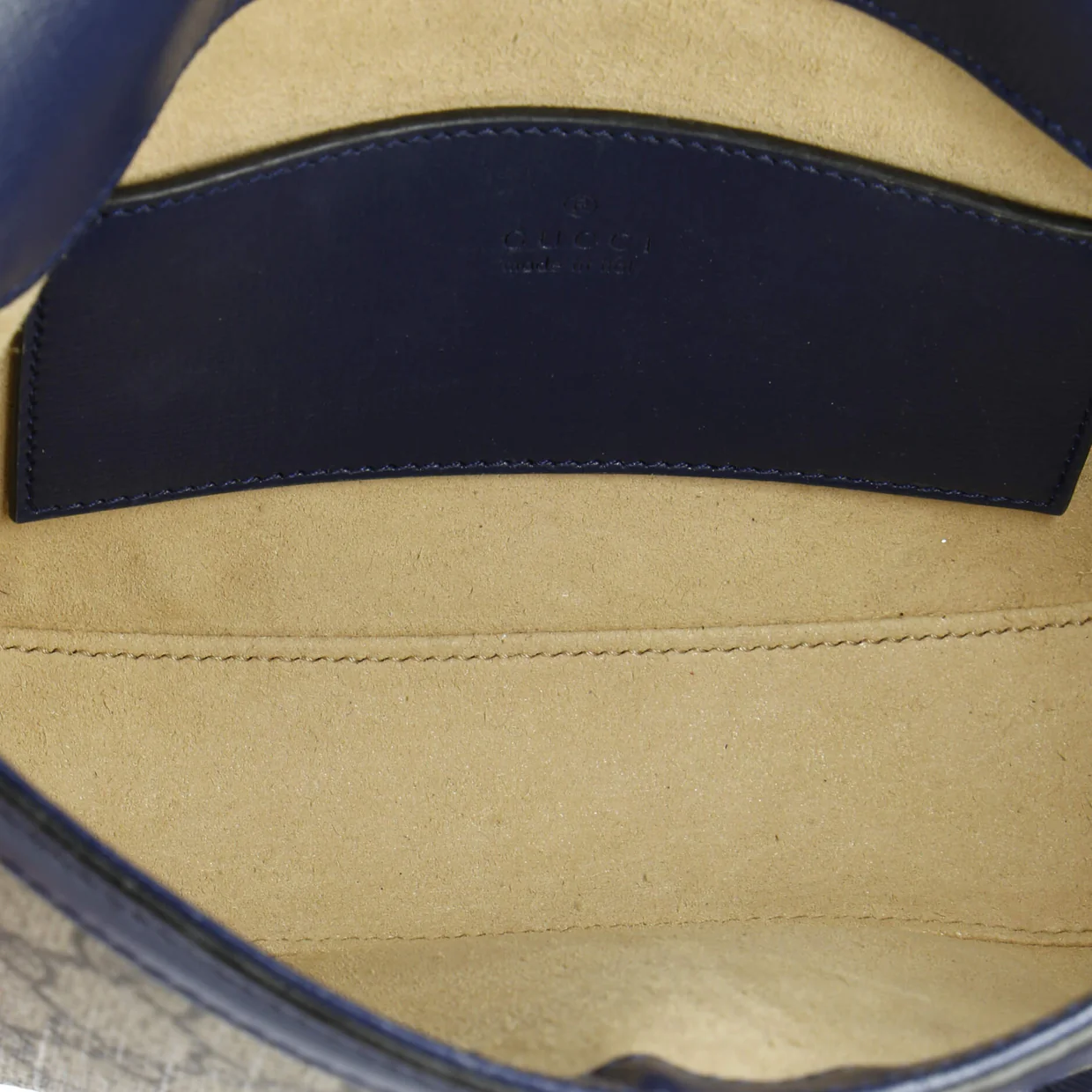 Horsebit 1955 Shoulder Bag GG Coated Canvas with Leather Mini - Deep Luxury