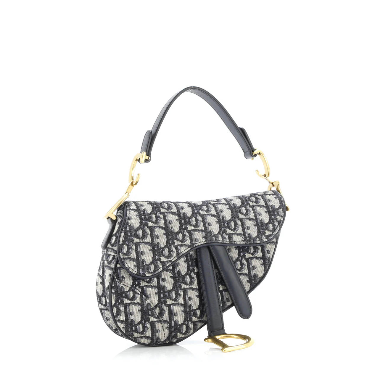 Saddle Handbag Oblique Canvas Mini - Deep Luxury