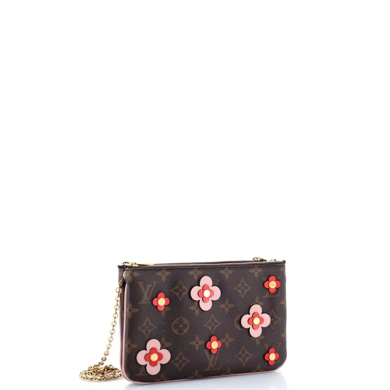 Double Zip Pochette Limited Edition Blooming Flowers Monogram Canvas - Deep Luxury