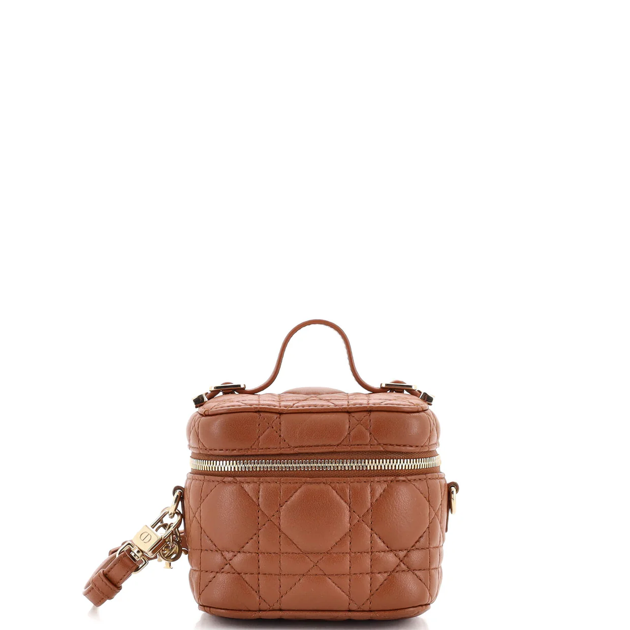 Lady Dior Vanity Case Cannage Quilt Lambskin Micro - Deep Luxury