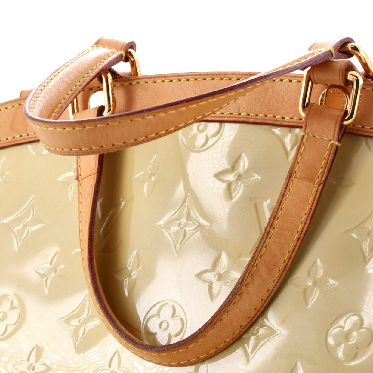 Brea Handbag Monogram Vernis MM - Deep Luxury