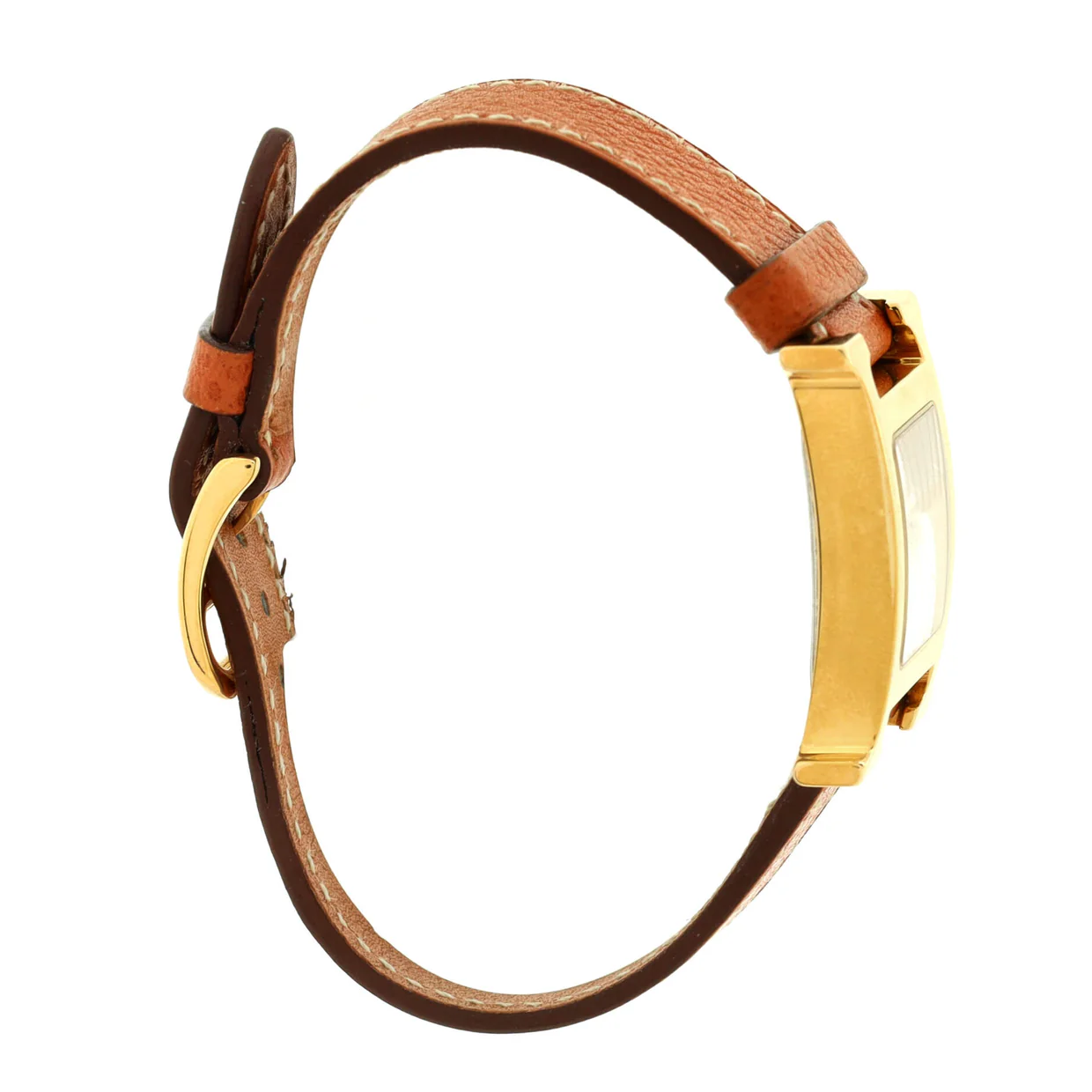 Heure H Quartz Watch Plated Metal and Leather 21 - Deep Luxury