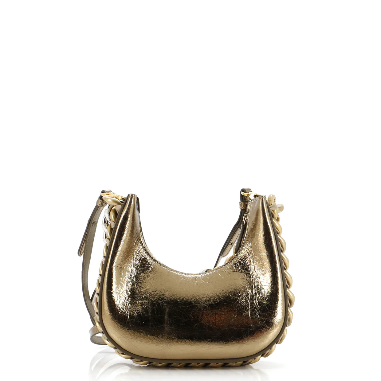 Frayme Zipped Hobo Bag Faux Leather Mini - Deep Luxury