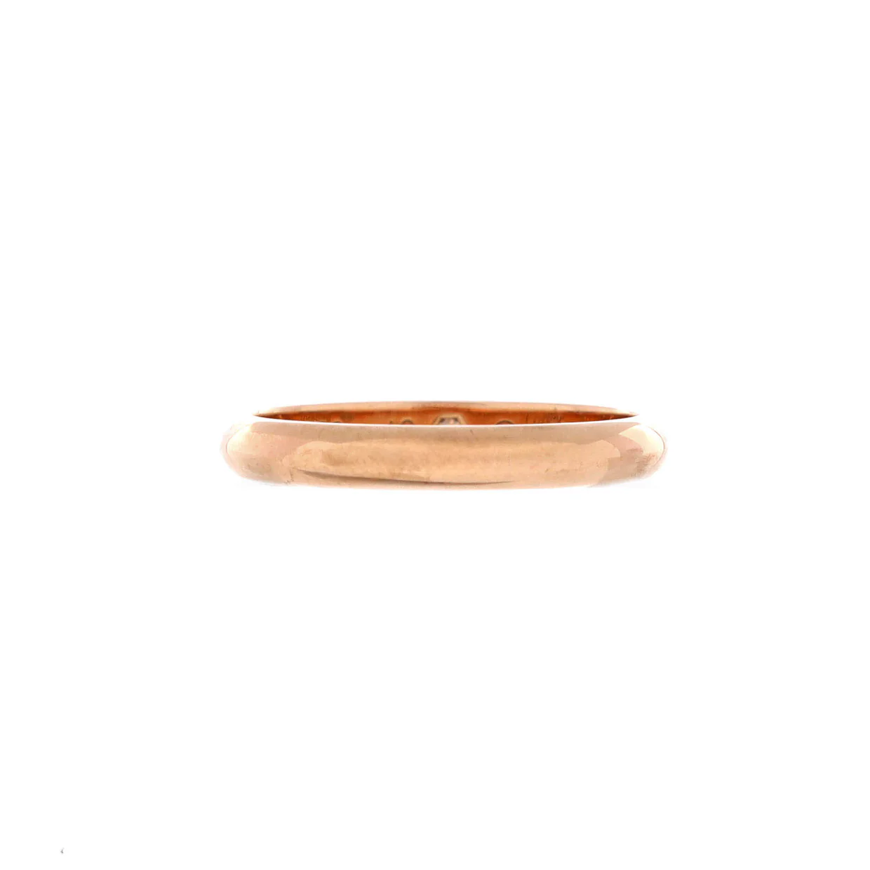 1895 Wedding Band Ring 18K Rose Gold with Diamond 2.6mm - Deep Luxury