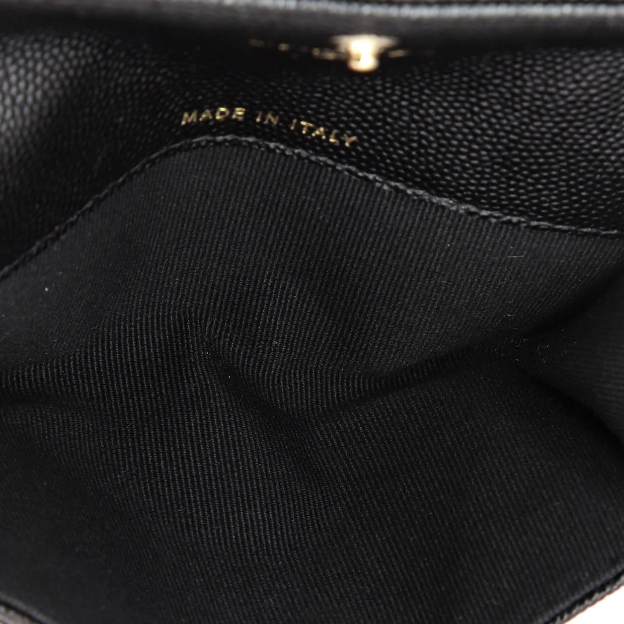 Crystal CC Flap Card Holder Quilted Caviar - Deep Luxury