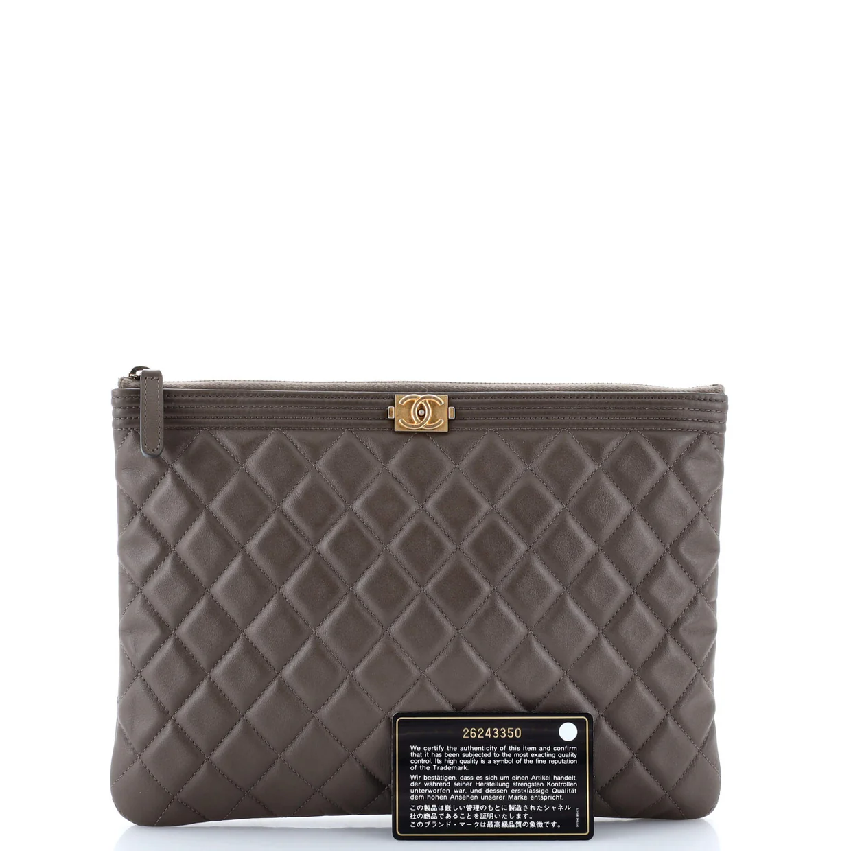 Boy O Case Clutch Quilted Lambskin Medium - Deep Luxury