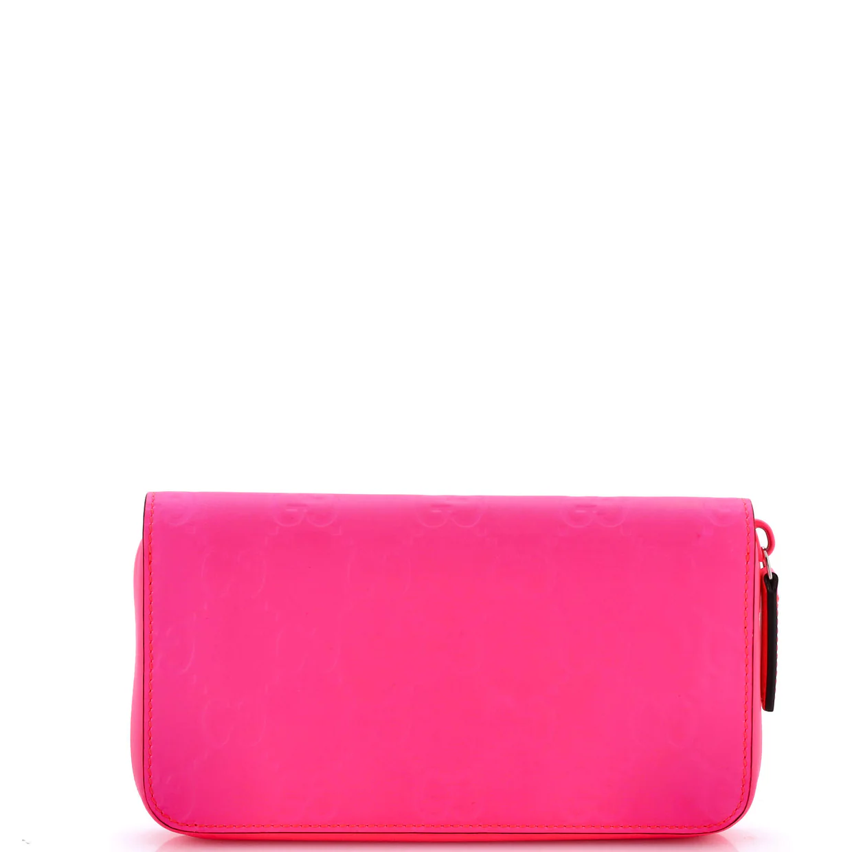 Zip Around Wallet GG Rubber Effect Leather - Deep Luxury