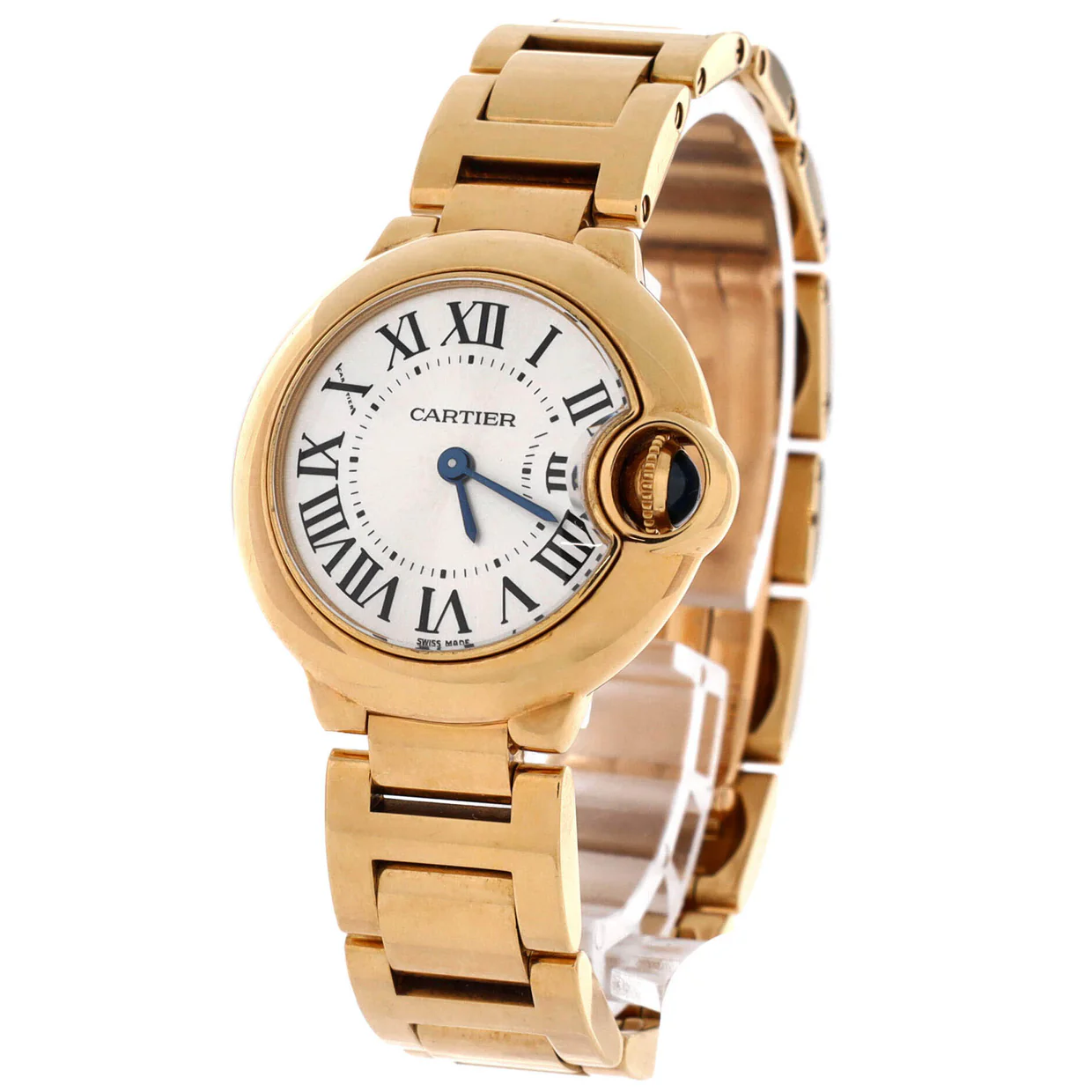 Ballon Bleu de Cartier Quartz Watch Yellow Gold 28 - Deep Luxury