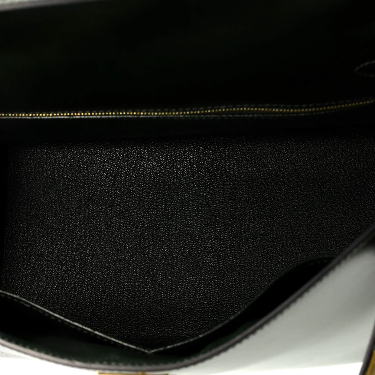 Kelly Handbag Vert Foncé Box Calf with Gold Hardware 28 - Deep Luxury