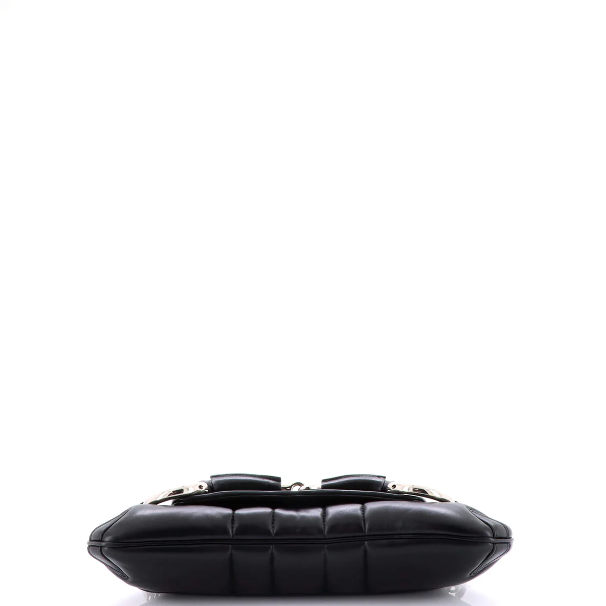 Horsebit Chain Shoulder Bag Vertical Quilted Leather Medium - Deep Luxury