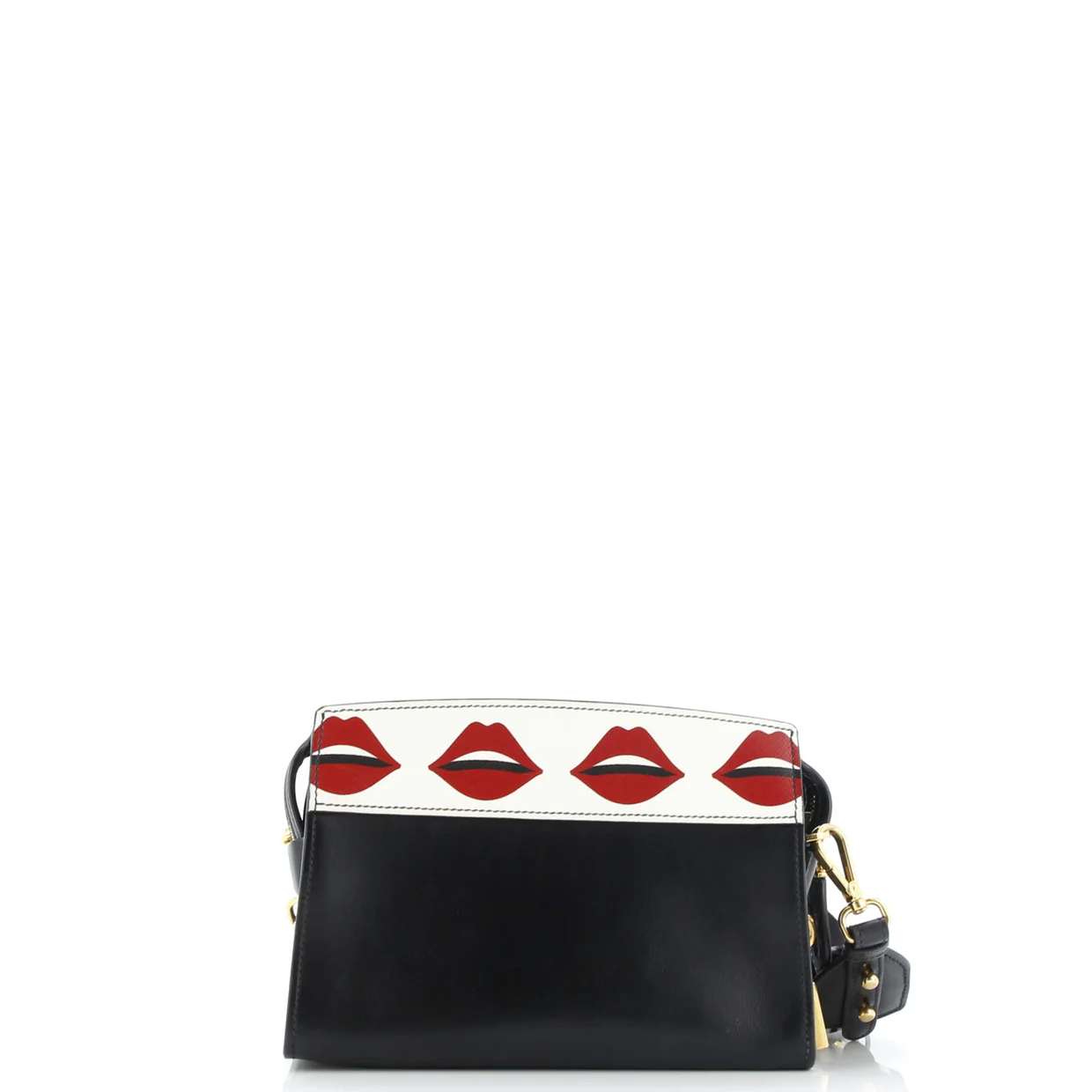 Esplanade Crossbody Bag Printed Saffiano and City Calf Small - Deep Luxury
