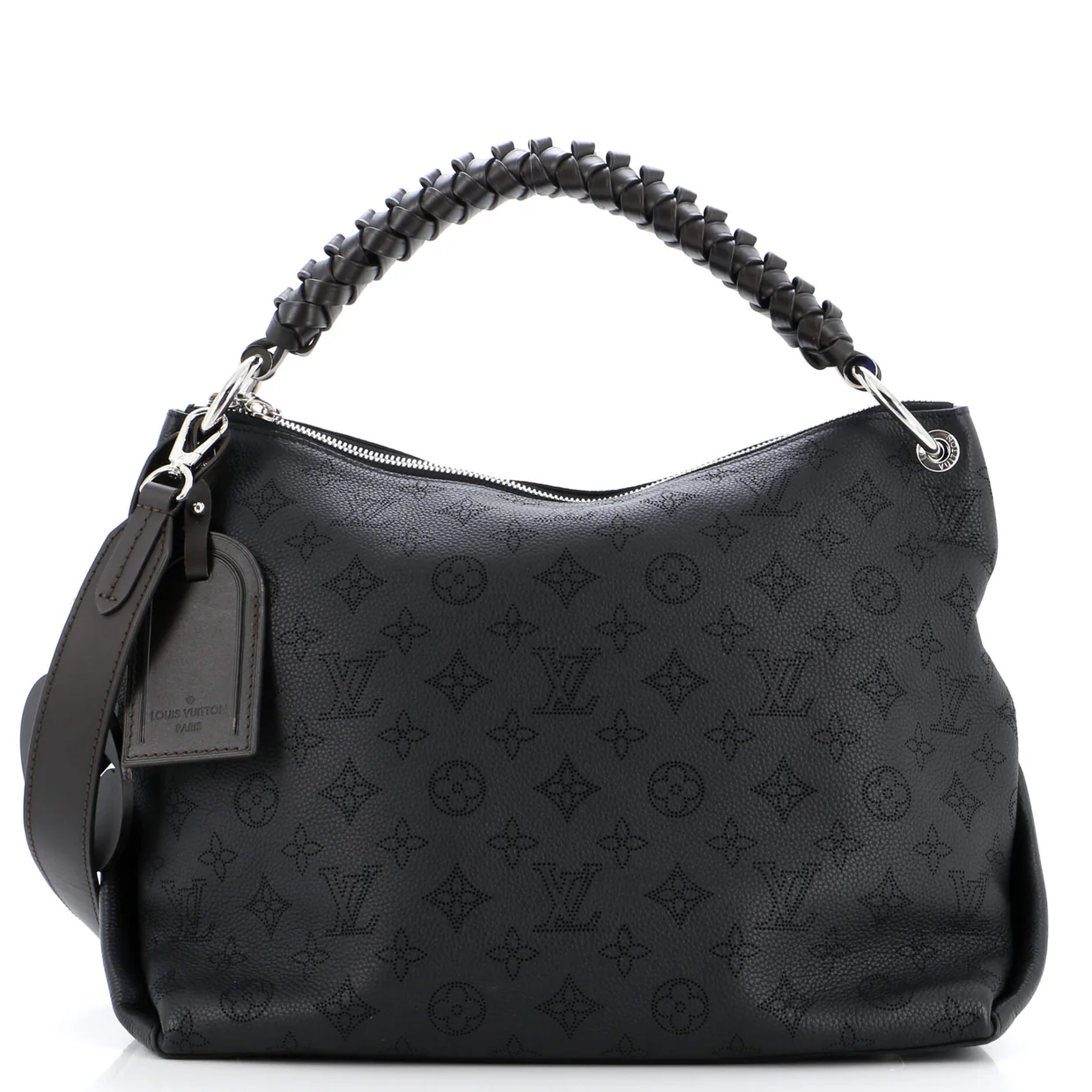 Braided Handle Beaubourg Hobo Mahina Leather MM - Deep Luxury