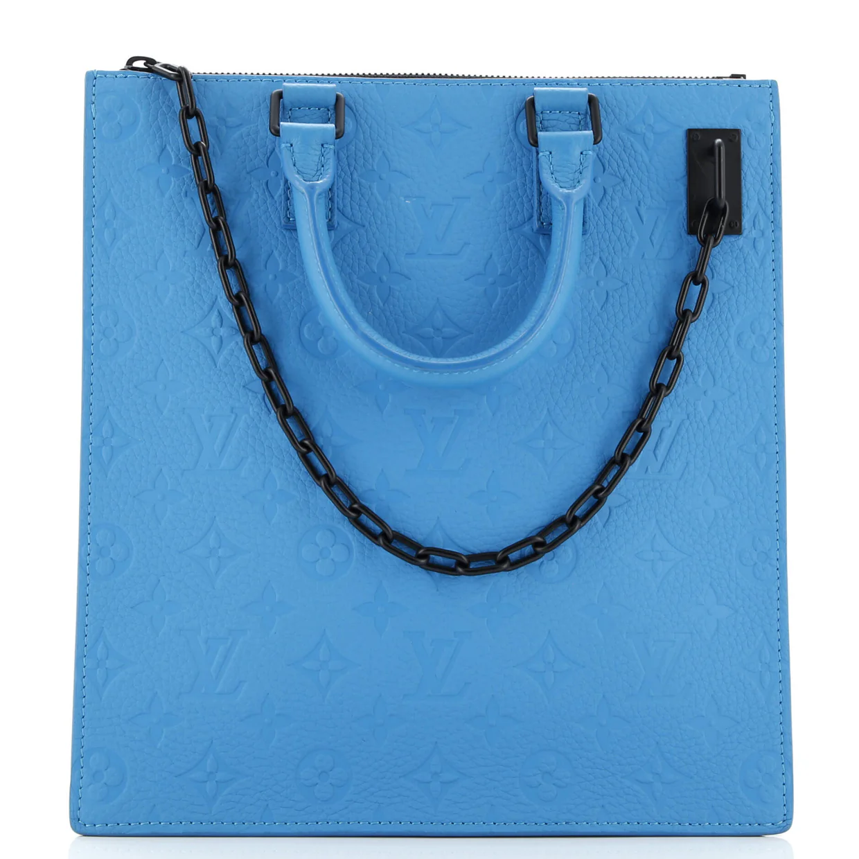 Sac Plat Messenger Bag Monogram Taurillon Leather - Deep Luxury