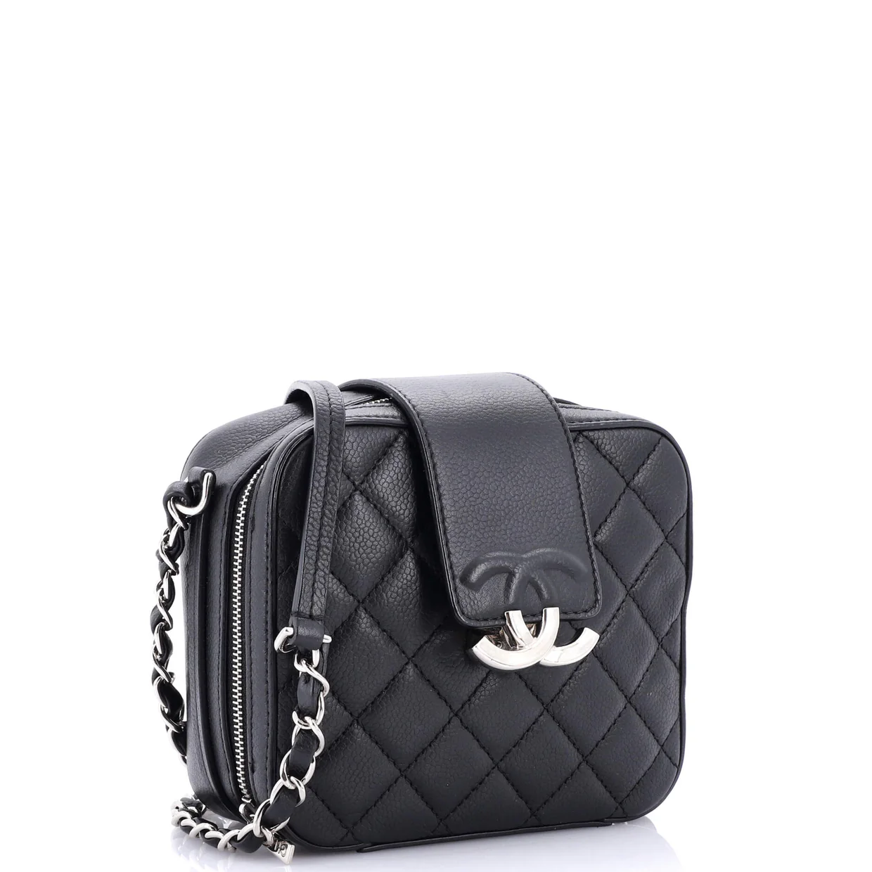 CC Box Camera Bag Quilted Caviar Mini - Deep Luxury