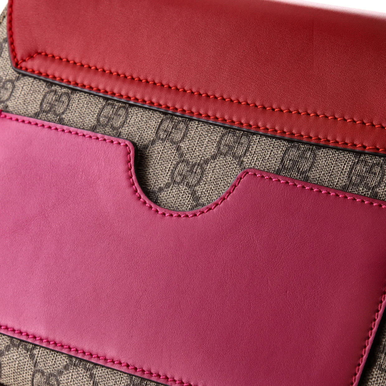 Padlock Top Handle Bag GG Coated Canvas and Leather Small - Deep Luxury