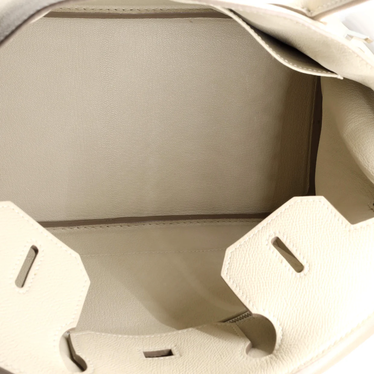 Birkin Handbag Light Epsom with Palladium Hardware 30 - Deep Luxury