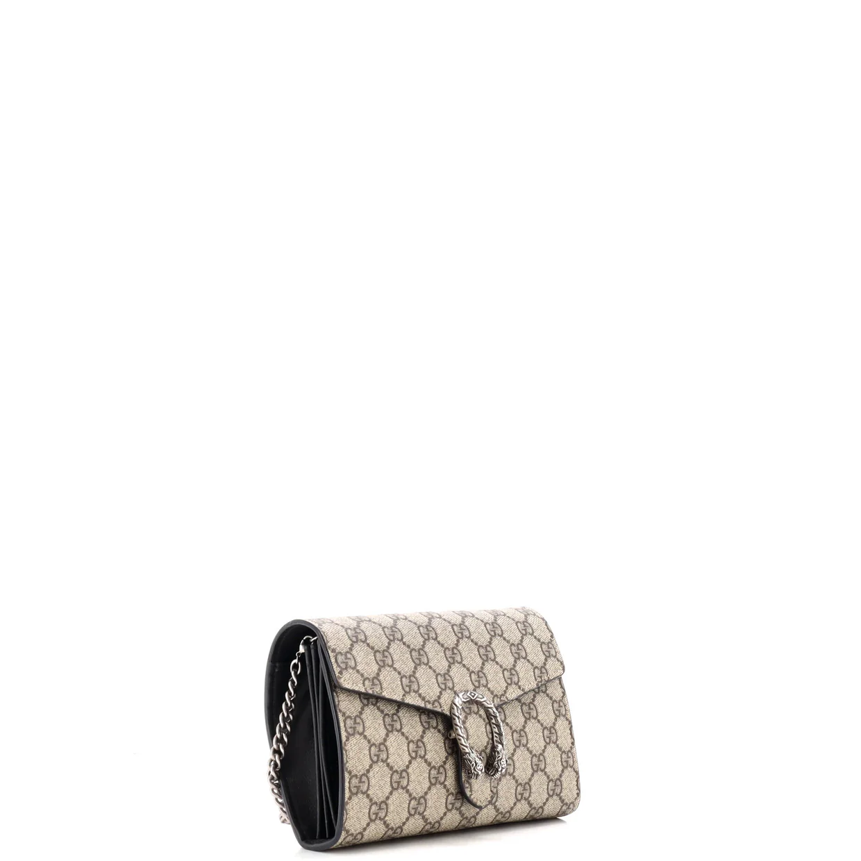 Dionysus Chain Wallet GG Coated Canvas Small - Deep Luxury