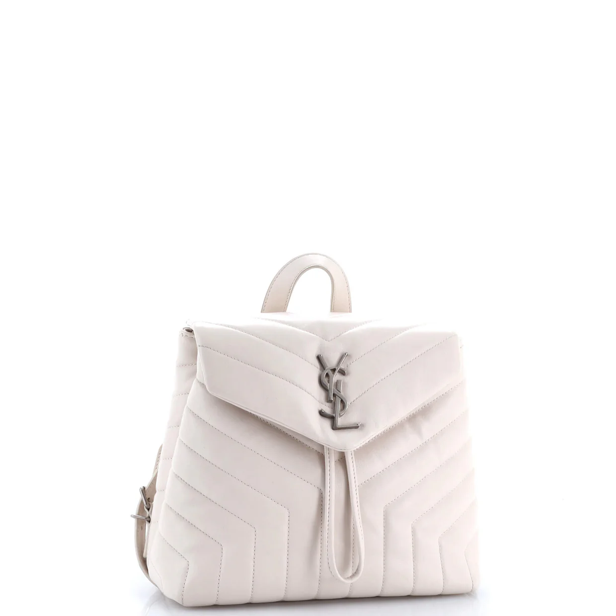 LouLou Backpack Matelasse Chevron Leather Small - Deep Luxury