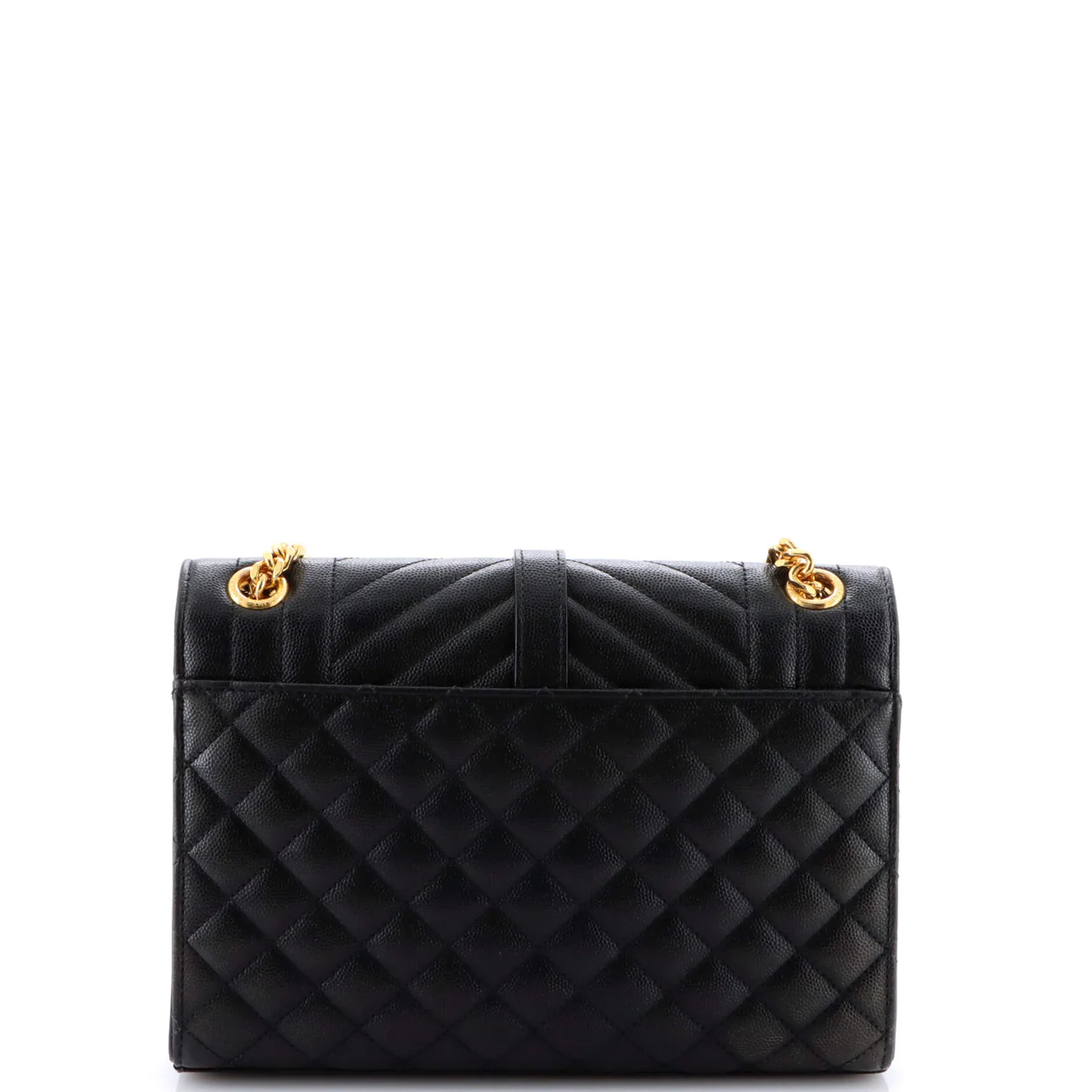 Classic Monogram Envelope Satchel Mixed Matelasse Leather Medium - Deep Luxury