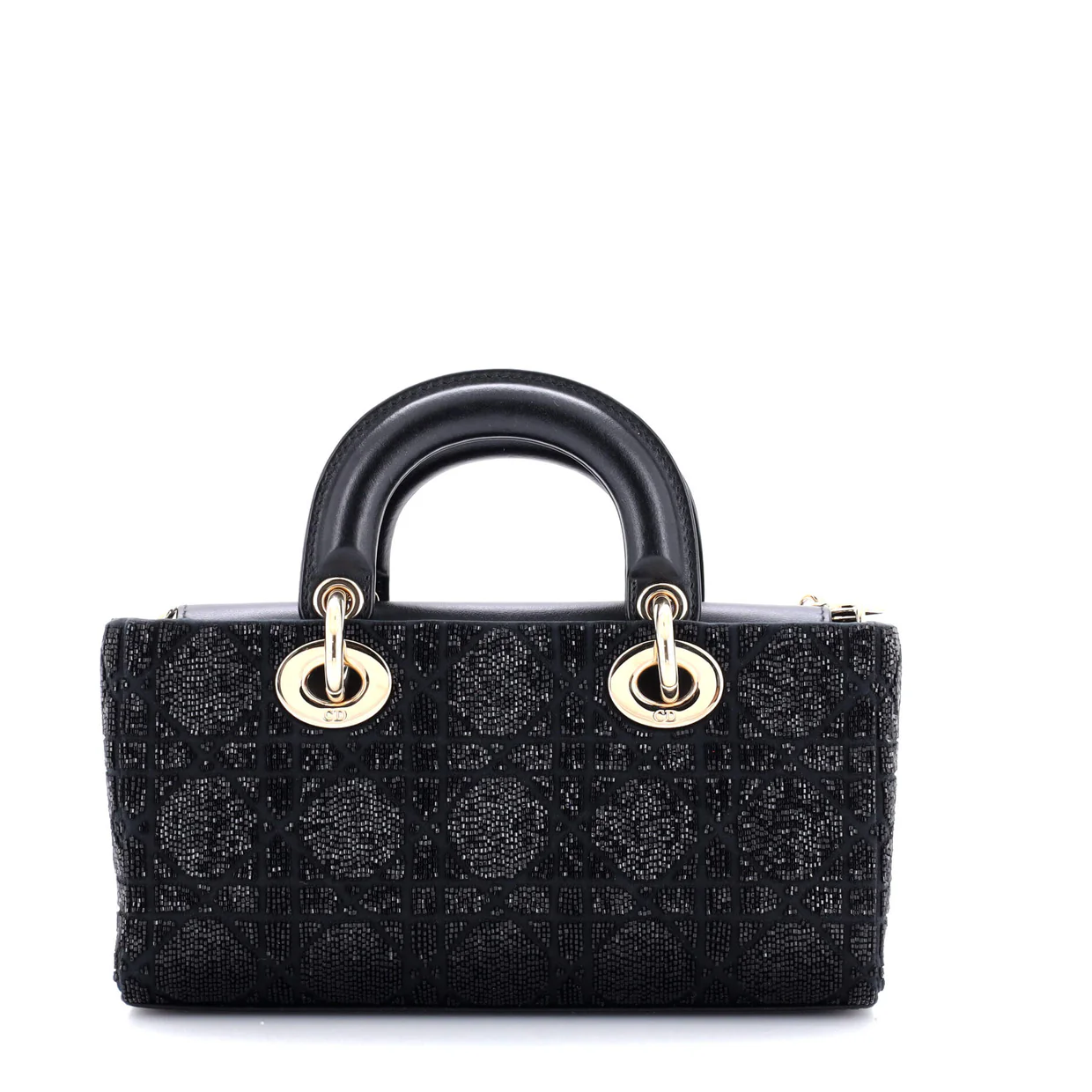 Lady D-Joy Bag Beaded Embroidered Satin Small - Deep Luxury