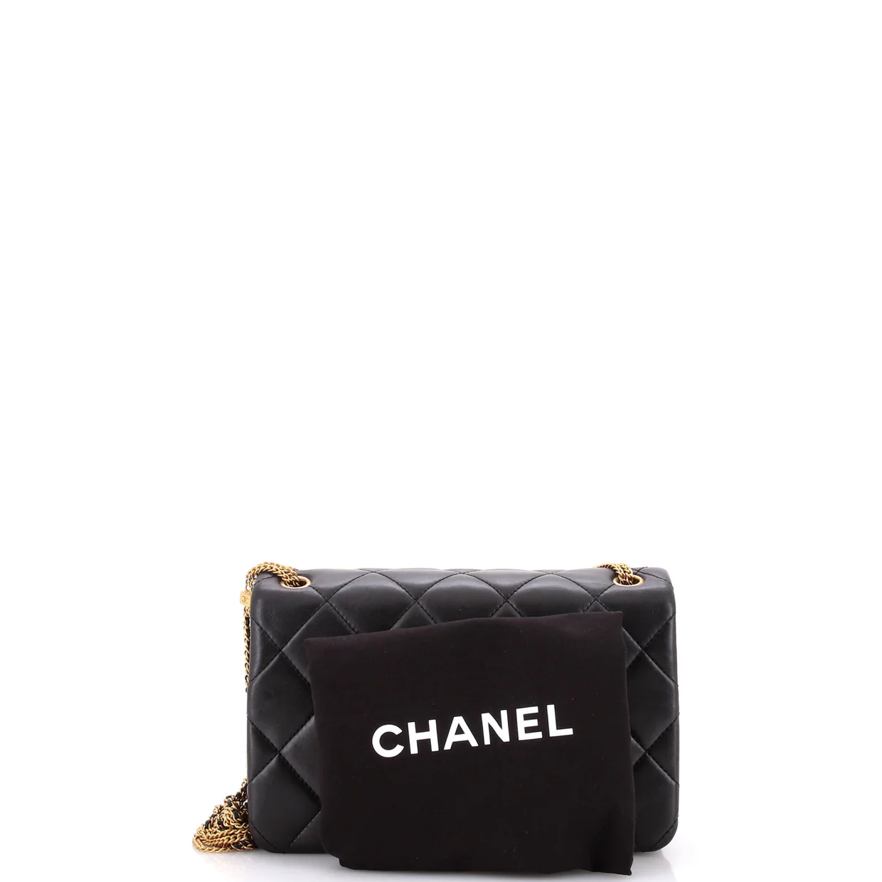 On And On Full Flap Bag Quilted Lambskin Mini - Deep Luxury