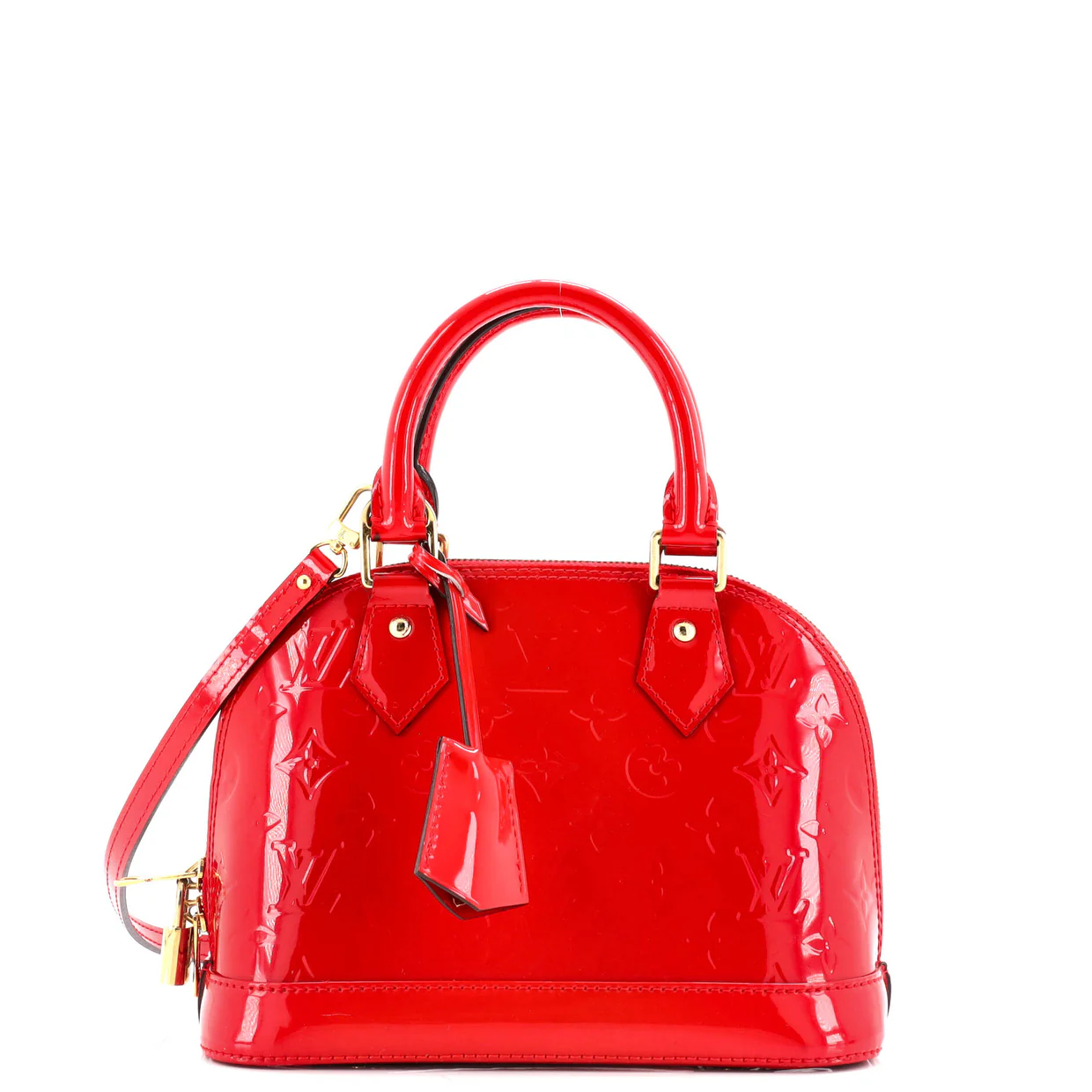 Alma Handbag Monogram Vernis BB - Deep Luxury