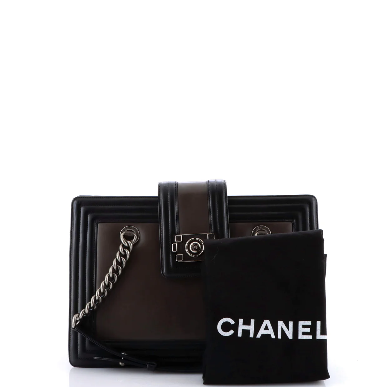 Boy Tote Glazed Calfskin Small - Deep Luxury