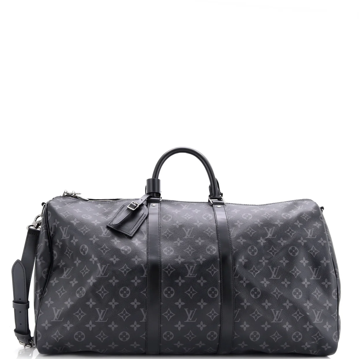 Keepall Bandouliere Bag Monogram Eclipse Canvas 55 - Deep Luxury