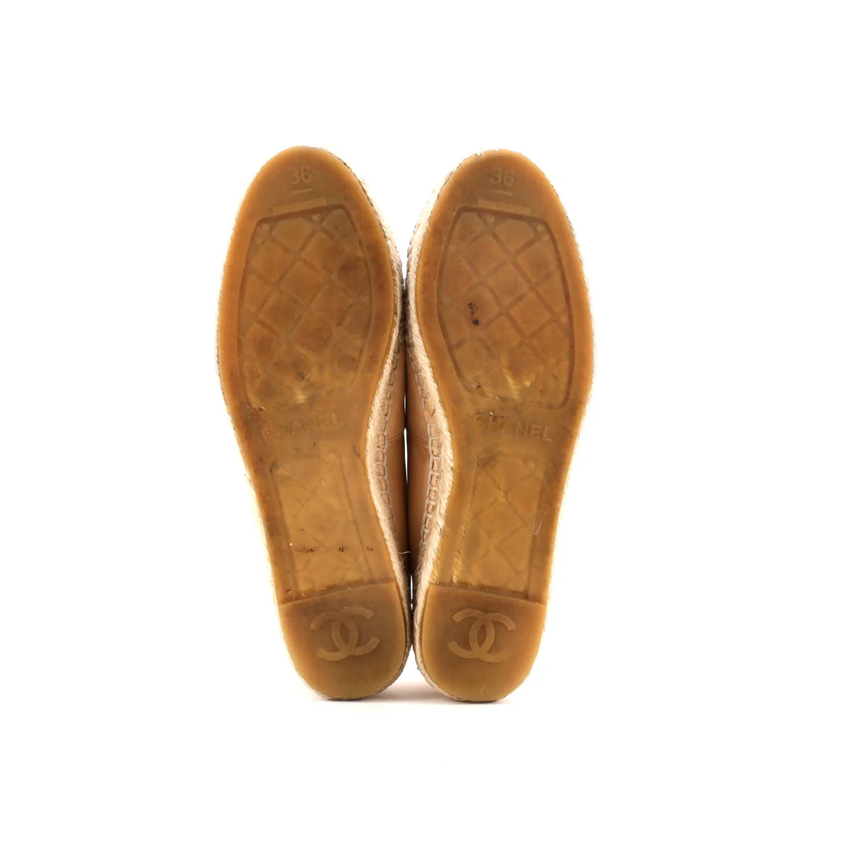 Women's CC Cap Toe Espadrilles Leather - Deep Luxury