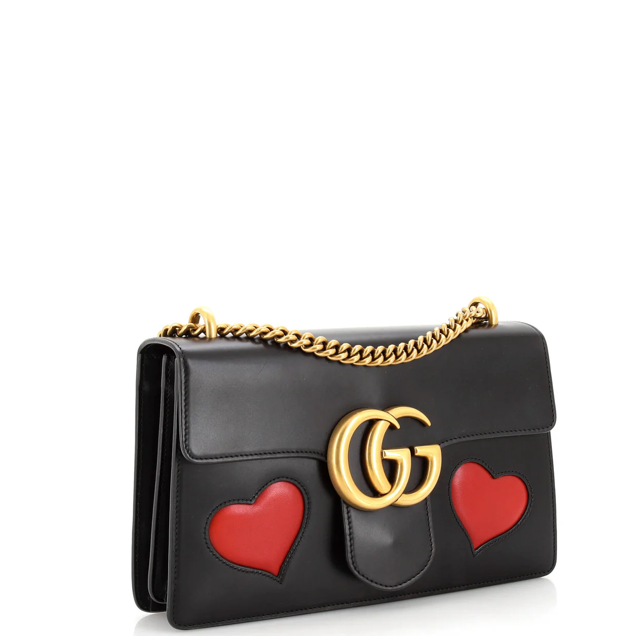 Marmont Chain Shoulder Bag Patchwork Leather Medium - Deep Luxury